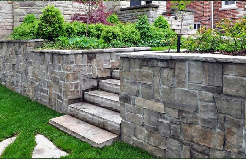 Natural Stone Walls installation in Minnesota